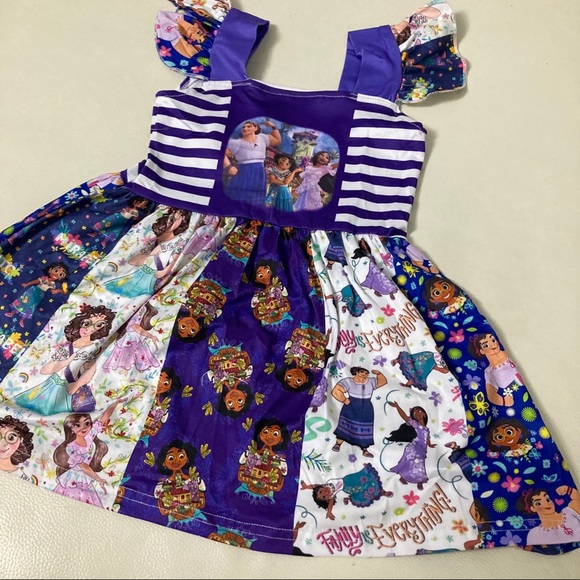 Encanto Mirabel Isabela Twirl Colorful cute ruffle dress - Picture 4 of 8